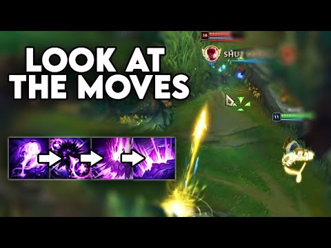 VEL'KOZ VS VEX PERFECT MOVES WHILE BLASTING HADES SOUNDTRACK | League of Legends