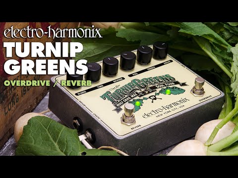 Electro-Harmonix Turnip Greens Overdrive / Reverb Pedal