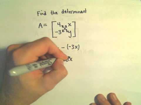 Determinant of a 2 x 2 Matrix - A Few Basic Questions