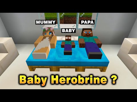 BABY HEROBRINE MOVIE | A MINECRAFT FUNNY SHORT FILM | BOLLYWOOD GAMERZ