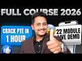 Crack PTE Exam In 1 Hour Full PTE Course 2026 22 Modules Live Demo