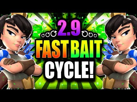 THE PERFECT BAIT DECK!! 2.9 SUPER FAST CYCLE BAIT DECK DOMINATES!!