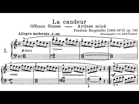 Burgmuller Op.100 25 Easy and Progressive Studies (Complete)