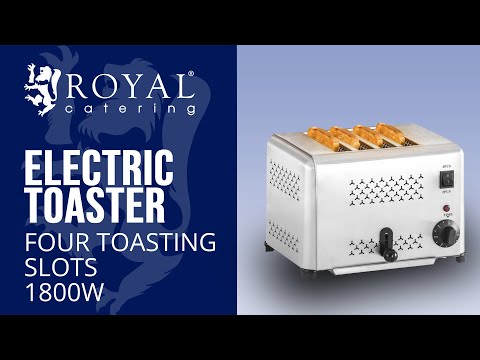 1800 watts stainless steel 4 slice toaster machine for comme...