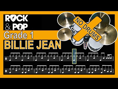 Billie Jean - Drumless Track With Notation (Trinity Grade 1)