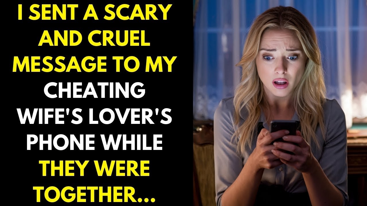 I sent a scary message to my cheating wife's lover's phone while they were together