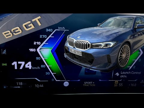 BMW Alpina B3 GT 2024: Tacho-Video 0-100 bis 170 km/h