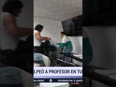 ¡Alumno golpea a su profesor! Presuntamente éste se había burlado de él repetidamente


















