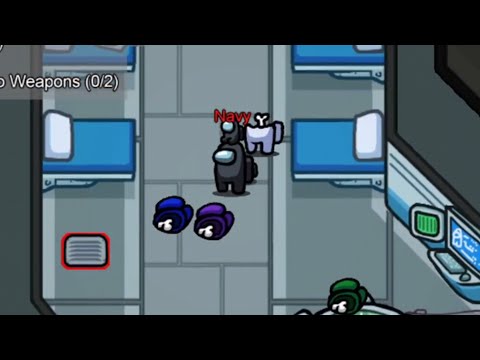 Among us Impostor win with 7 kills stacked in medbay