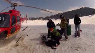 preview picture of video '2012 himalaya gulmarg ski adventure(히말라야 걸마그 스키여행_헬리스키)-episode 2_heli skiing'