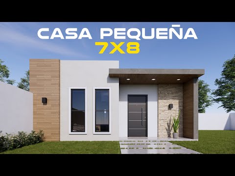 Pequeña por Fuera, Increíble por Dentro: Casa Moderna 7x8