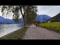 Achen Lake Fall 2021 AUSTRIA • Real Time Virtual Walking Tour Ambiance in 4K ASMR