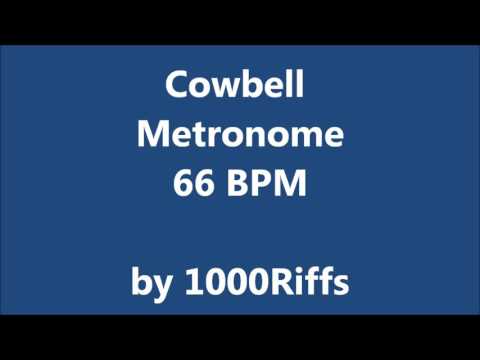 Cowbell Metronome 66 BPM - Beats Per Minute