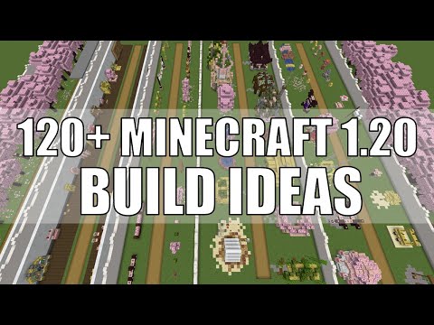 Build Ideas for Minecraft 1.20 | 120 Cherry Blossom and Bamboo Build Inspiration