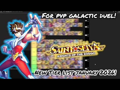 Saint Seiya: Awakening (KOTZ) - New Tier List Update PvP Galactic Duel Meta! (January 2026)
