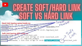 #13 Create soft or hard link for File & Dir || soft vs hard link in Linux | Linux for beginners