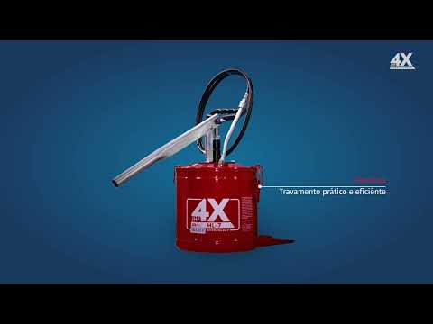Bomba Manual para Graxa com Reservatório para 7 Kg HYDRONLUBZ-8484 - Video