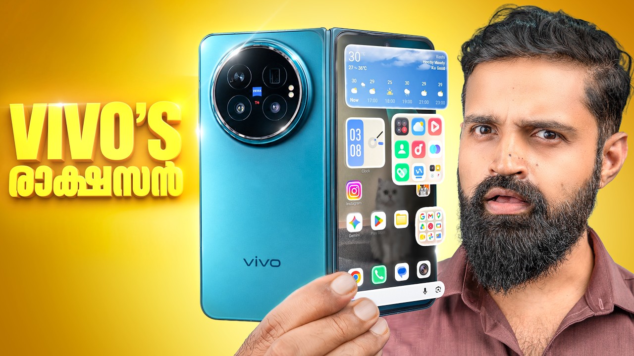 Vivo X Fold 6 - Quick Review ft. OriginOS 7 Magic | Malayalam