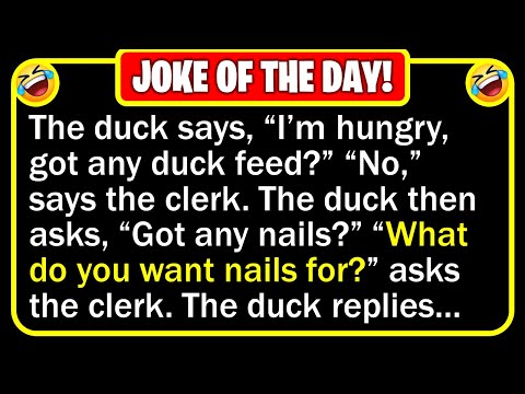 🤣👉 BEST JOKE OF THE DAY! - A duck waddles into a feed store and approaches the... | Funny Jokes