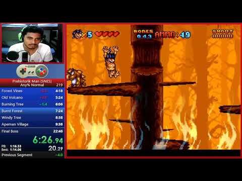 Prehistorik Man Speedrun - Any% Normal (22:39)