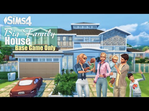 Большой Семейный Дом • Базовая Игра | Без СС | Строительство | THE SIMS 4
