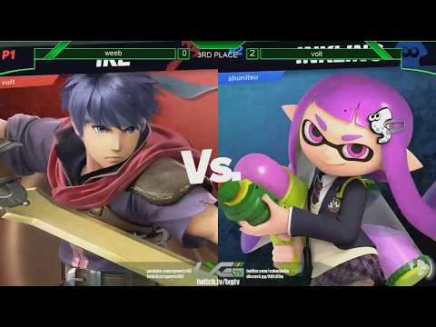 Smash Ultimate @ LXG 4 - THIRD PLACE - Volt (Roy/Ike) vs Shunitsu (Palutena/Jigglypuff/Inkling)