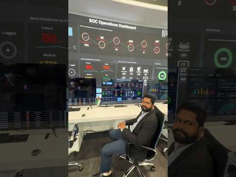 Cyber Security operations dashboard at Dubai Export city COP28 #Dubai #cybersecurity  #technology