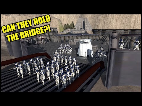 Can Vader's 501st Stormtroopers HOLD THE BRIDGE? - Men of War: Star Wars Mod Battle Simulator