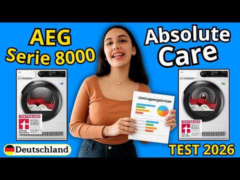 AEG Wärmepumpentrockner Serie 8000 Test: TR8AMZ78 & TR8AMZ68 Vergleich – Trockner AEG AbsoluteCare