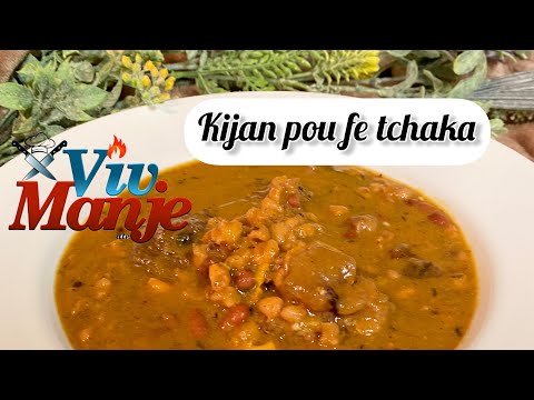 Kijan pou fe Tchaka | How to make tchaka | Haitianfood