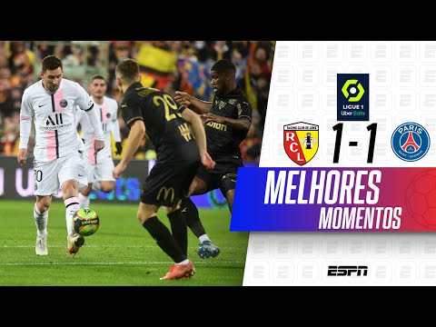 Gols e lances de Lens x PSG