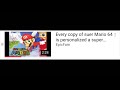 Every Copy Of Super Mario 64 Is Personalized Another Investigation