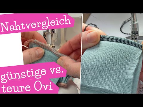 Comparison of cheap vs. expensive overlock sewing machines | sewing thick fabrics, knit fabric, s...