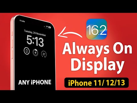 How to Enable Always on Display on Any iPhone - iOS 16.1 or Later 🔥🔥 - iPhone 11/12/13