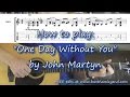 How to play One Day Without You by John Martyn | Guitar TAB tutorial