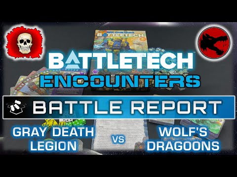 BattleTech Encounters:  Gray Death Legion vs Wolf's Dragoons | Mercenaries Kickstarter
