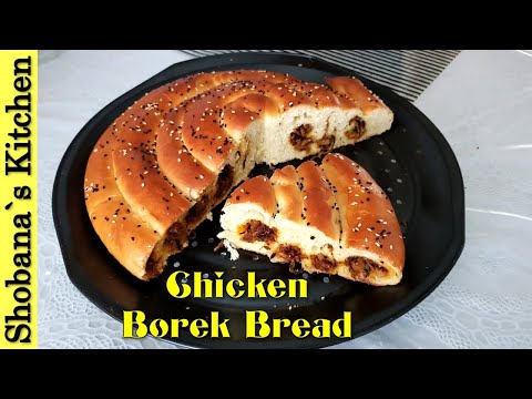 Rolled Chicken Borek Bread Recipe (With & Without Oven) By Shobana`s Kitchen