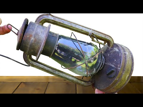 Antique Barn Find Oil Lamp - Rusty Tool Restoration