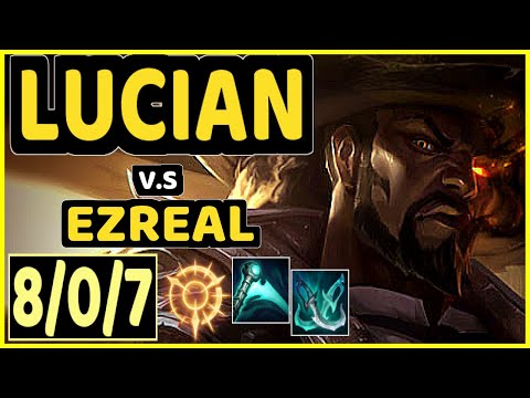 MATSU (LUCIAN) vs EZREAL - 8/0/7 KDA BOTTOM ADC CHALLENGER GAMEPLAY - BR