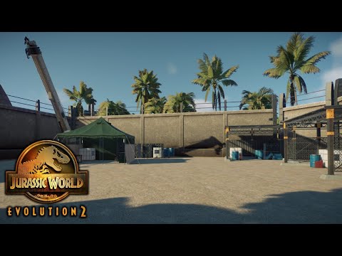 USING THE NEW UPDATED DECORATIONS TO MAKE AN INDUSTRIAL ZONE  | JURASSIC WORLD EVOLUTION 2 |EP 33