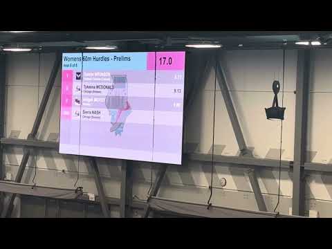 Illinois Indoor Championships - Girls 60H Prelims Heat 5