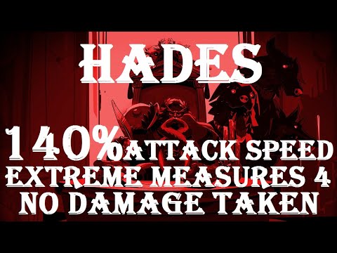 Hades: Extreme Measures 4, 140% Attack Speed, No Damage Taken Hades Fight (Heat 33, Adamant Rail).