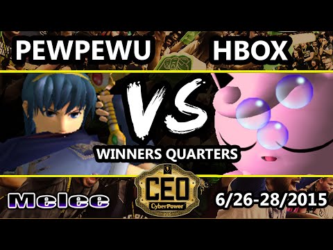 CEO 2015 - CLG | PewPewU (Marth) Vs. Liquid Hungrybox (Jigglypuff) SSBM WQ - Smash Melee
