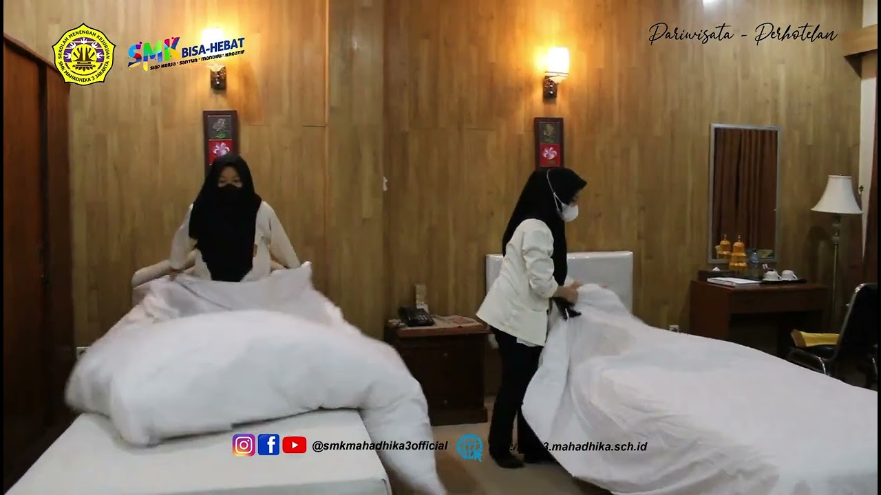 Kegiatan Praktik Housekeeping Kelas XI-AP || SMK Mahadhika 3 Jakarta