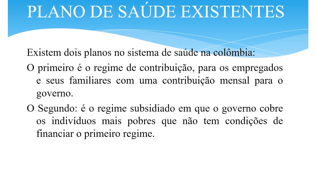 Sistemas Comparados de Saúde - Colômbia