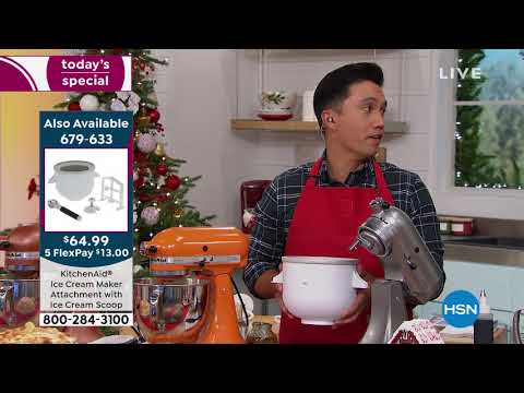 KitchenAid 5Quart 325Watt TiltHead Stand Mixer with Flex...