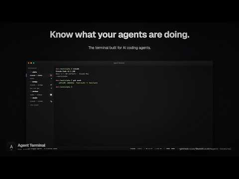 Agent terminal 공식 영상 미리보기