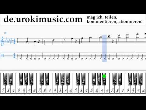 Klavier Lernen (rechte Hand) Charlie Puth - Attention Tabulatur Teil#1 Übungen um-i995