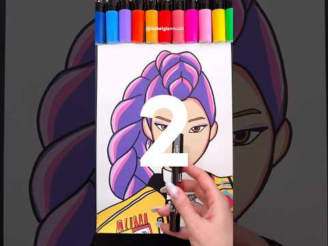 New Drawing Transition Tutorial! Rumi K-Pop Demon Hunters!