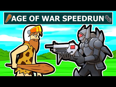 I SPEEDRAN Age Of War 1-2 In 10 Minutes...